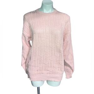 VINTAGE Filene’s Women’s Large Pink Long Sleeve Sweater